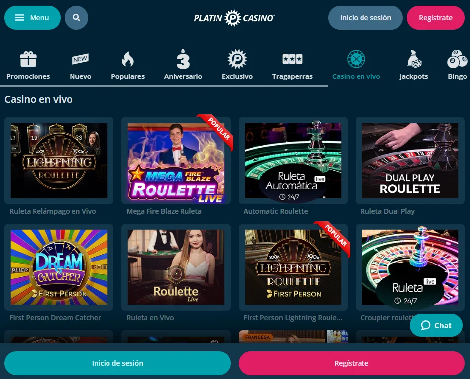 Platin Live Casino